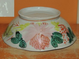 Chinese 6.25&quot; Hand Painted Bowl Antique Qing 19th or earlier Lobed &amp; Footed - $24.74