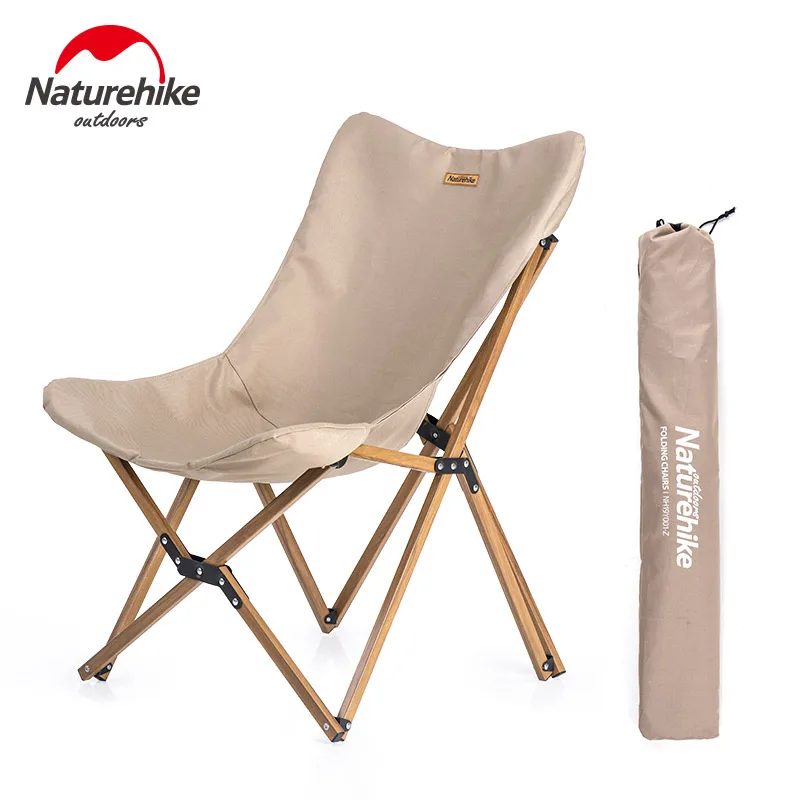 Naturehike Portable Ultralight Outdoor Folding Lazy Backrest Chair Camping Stool - £115.73 GBP