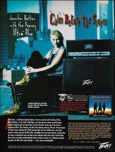 Jennifer Batten 1997 Calm Before The Storm Peavey Ultra Plus guitar amp ad print - £3.15 GBP