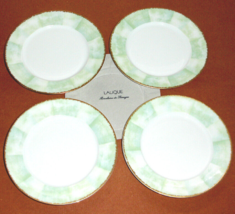 Lalique Porcelaine de Limoges Orchidees SET/4 Bread Tidbit Plate 6.25&quot; New NoBox - £57.34 GBP