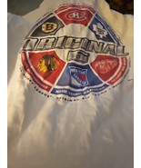 NWT Original 6 Six NHL Hockey  Teams T Shirt Sz XL Mens Large Short Sleeve  - $29.99