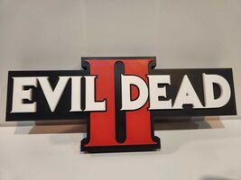 EVIL DEAD 2 3D Shelf/Wall Sign  1987 Title Card Logo, Horror Movie Memor... - $24.99
