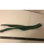 New Handmade Nylon braided Men Women Belt Green Black 48in No Buckle - £9.59 GBP