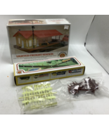 2 New Vintage Bachman HO Scale Lighted Freight Station #46216 36 signs p... - $26.17