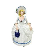 Antique Colonial Woman Cast Iron Doorstop White Dress Southern Belle 10.5” - $1,129.77 MXN