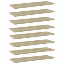 Shelf Set of 8 Sonoma oak Engineered wood 23.6 x 7.9 x 0.6 in - $1,457.10 MXN