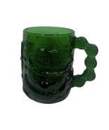 Vintage Arcoroc Emerald Green Glass Snowman Christmas Mug Coffee Tea Cup... - €14,49 EUR