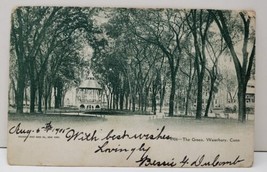 Waterbury Connecticut, The Green, Park Gazebo 1905 to Shirleysburg Postcard C17 - £6.69 GBP