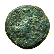 Ancient Greek Coin Sardes Lydia AE16mm Dionysos / Lion Forepart 01319 - $21.59
