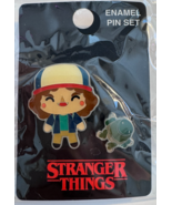 Netflix Loungefly Stranger Things Dustin &amp; Dart Chibi Enamel Pin 2-Pack - $27.71