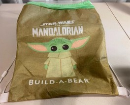Baby Yoda Grogu Mandalorian Build A Bear The Child Bag Original Drawstring - $279.70 MXN