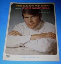 Glen Campbell Sheet Music Gentle On My Mind Vintage 1967 Deluxe Edition - £11.84 GBP