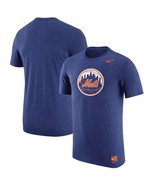 Nike Mens New York Mets Cooperstown Retro Logo Tri-Blend T-Shirt, Royal-... - £14.78 GBP