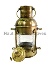 Vintage SHIP&#39;S LANTERN Cabin Light Whale Oil Lamp Boat Nautical Handcrafted - £47.85 GBP