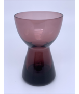 1 MCM Morgantown Glass Amethyst Purple Candlestick Holder Barton Pattern... - £22.37 GBP