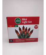 140 Lights Red String Lights Christmas Mini Light Set Lighted length 28&#39; - $9.89