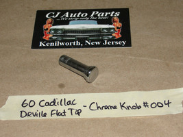 Oem 60 Cadillac Deville Flat Top Metal Chrome Door Lock Knob #004 - £19.45 GBP