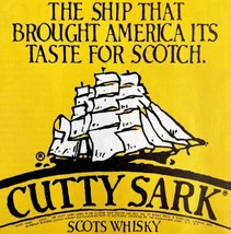 Cutty Sark Scots Whisky 1979 Advertisement Distillery Ship America DWKK3 - $19.99