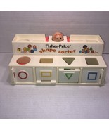 Vintage 1974 Fisher-Price Toys Shape Sorter Little People w/ 4 Shape  bl... - $376.92 MXN
