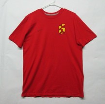 Nike Andreas Iniesta Red Hero T Shirt Sz M World Cup Spain Soccer Fifa Olympics - £18.56 GBP