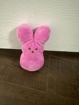 Peeps Bunny Plush Stuffed Animal Toy 6 Inch Pink - £7.04 GBP
