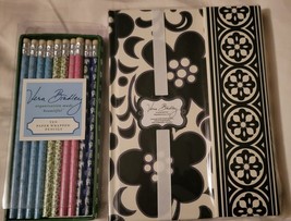 Vera Bradley Magnetic Journal Lined Pages,Bookmark,Magnetic Closure &amp; 10 Pencils - £34.38 GBP