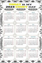 2023 Magnetic Calendar -  Magnets - Today is my Lucky Day - v039 - $10.88