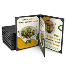 Yescom 10 Packs Menu Covers 8.5&quot;X11&quot; 4 View Leather Faux Cafe Restaurant... - £184.94 GBP