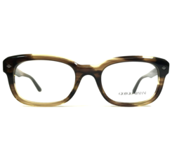 Giorgio Armani Eyeglasses Frames AR7089 5441 Striped Brown Horn Square 51-20-145 - £59.48 GBP