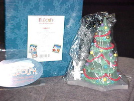 Enesco Rudolph Xmas Tree/Bunny May All Your Xmas Wishes Come True Figurine MIB  - £79.12 GBP
