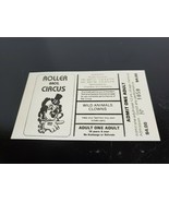 Unused Roller Brothers Circus adult ticket - £5.67 GBP