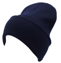 Navy - 6 Pack Winter Beanie Knit Hat Skull Solid Ski Hat Skully Hat  - £38.36 GBP