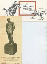 Will Rogers Memorial &amp; Saddle Room Mural Brochures Claremore Oklahoma - $27.72