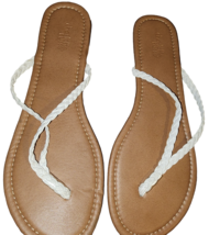 Charlotte Russe White Slide Sandals, Size 11M - £21.53 GBP