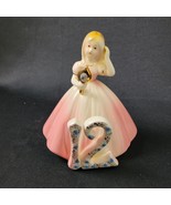 Vintage Josef Originals Birthday Girl Angel 12 Holding Mirror Taiwan 5.5... - $346.45 MXN