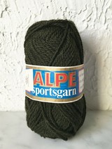 Alpe Sportsgarn Sport Weight Yarn - 1 Skein Olive Drab Green - £5.19 GBP