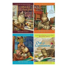 CAT IN THE STACKS Mystery Series by Miranda James Paperback Set of Books 1-4 - £22.62 GBP