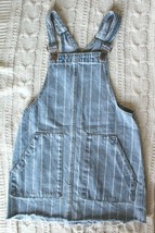 Women&#39;s Dollhouse Blue Pin Stripe Denim Skirtall Dress ~5~ JJ7357 - £5.30 GBP