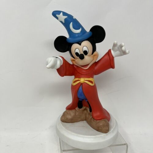 Vtg Disney Mickey Mouse "Fantasia" Wizard Mickey Figure Sorcerer - £21.39 GBP
