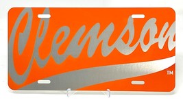 Clemson Baseball  Laser Engraved License Plate Orange Aluminum .040 thic... - £21.04 GBP