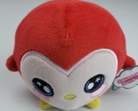 NWT Squeezamals Paulina Penguin Red Squishy Soft Plush Toy Pets Scented - $10.88