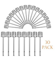 30 Inflating Needles Pin Nozzle Air Pump Valve Adaptors Ball Fill Univer... - $9.99