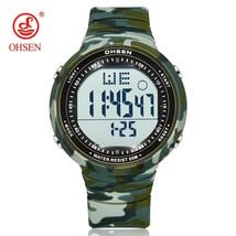 OHSEN Digital LCD Sport Men Wristwatch Relogio Masculino 50M Waterproof Alarm Da - £23.38 GBP