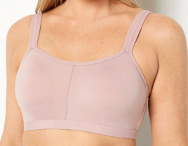 Breezies Comfort Zone Full Coverage Wirefree T-Shirt Bra- ROSE MAUVE, 34D - £19.42 GBP