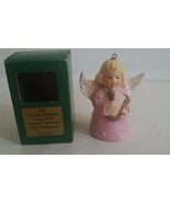 Vintage Goebel Angel Bell Ornament 1978 with Harp Pink Third Annual w/ box - $8.86
