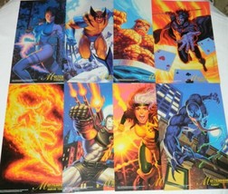 Fleer Marvel Hildebrandt MasterPrints Set of 8 + Ltd Poster 1994 MINT NEW UNUSED - £38.48 GBP