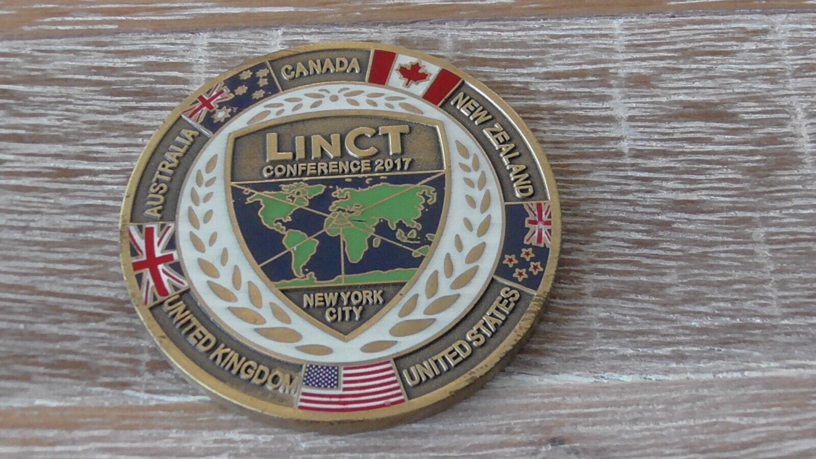 NYPD Five Eyes FVEY LinCT Conference New York City 2017 Challenge Coin ...