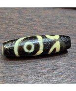 Unique Eyes Pattern OLD Himalayan Indo Tibetan Agate Dzi Amulet Bead - $189.26 CAD