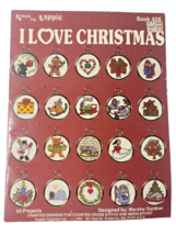 Vintage Kappie I Love Christmas 50 Charted Designs Cross Stitch Needlepo... - $12.00