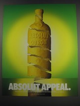 1991 Absolut Vodka Ad - Absolut Appeal - $18.49
